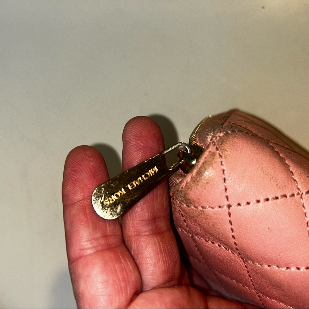 Michael Kors Pink Quilted Women's Wallet - Picture 3 of 5